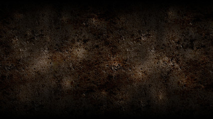Dark grunge textures and backgrounds, rusty plastered concrete wall