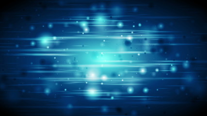 Dark blue defocused glowing lights abstract background