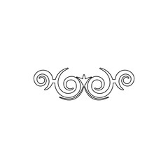 ornament icon. Element of ornaments for mobile concept and web apps icon. Thin line icon for website design and development, app development