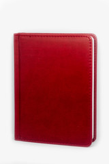 red Notepad on white background