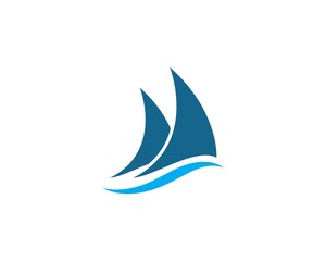 Sailing boat logo