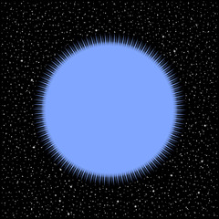 Star on cosmic background. © konstan
