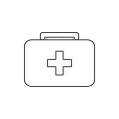 first aid kid icon. Element of web for mobile concept and web apps icon. Thin line icon for website design and development, app development