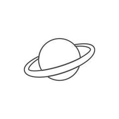 Saturn planet icon. Element of web for mobile concept and web apps icon. Thin line icon for website design and development, app development