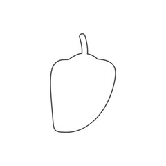 pepper icon. Element of web for mobile concept and web apps icon. Thin line icon for website design and development, app development