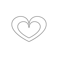 heart icon. Element of web for mobile concept and web apps icon. Thin line icon for website design and development, app development