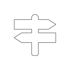 crossroads icon. Element of web for mobile concept and web apps icon. Thin line icon for website design and development, app development