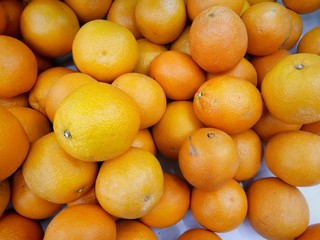 Orange in supermarket for sale
