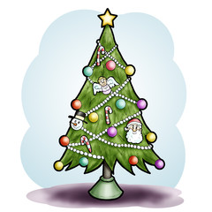 Christmas tree background