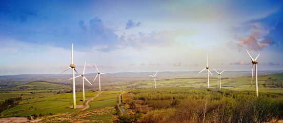 Landscape with windmills in a county Cork © agephotography