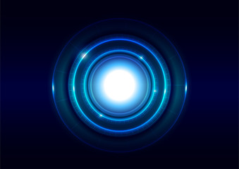 Abstract Technology Blue Background