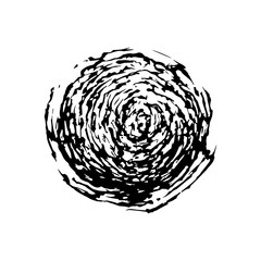 Abstract vector modern style vector illustration of an asteroid.