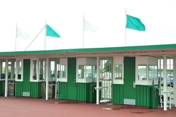 Entrance to race track