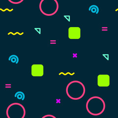 Vector geometric pattern in a bright minimalist style