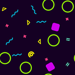 Vector geometric pattern in a bright, simple style