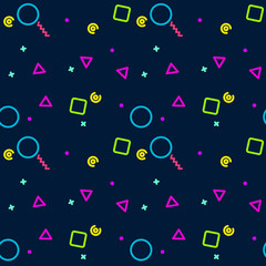 Vector geometric pattern in a bright minimalist style
