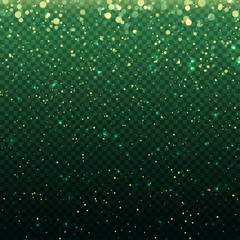 Obraz na płótnie Canvas Glitter stardust particles. Lights effect isolated on transparent background. Graphic concept for your design