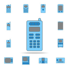 third generation mobile phones color outline icon. One of the collection icons for websites, web design