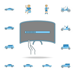 generation of TVs color outline icon. One of the collection icons for websites, web design