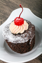 Cupcake with cherry
