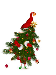 Merry Christmas. Christmas Cute, Santa clause for winter and new year holidays. Illustration of Christmas themes for design. 