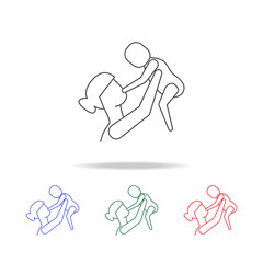 mother with a baby icon. Elements of mother day in multi colored icons. Premium quality graphic design icon. Simple icon for websites, web design, mobile app, info graphics