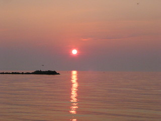 Sonnenuntergang in Heidkate / Ostsee