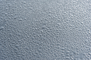 Closeup drop water Dew texture surface on floor