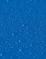 Blaue Wassertropfen