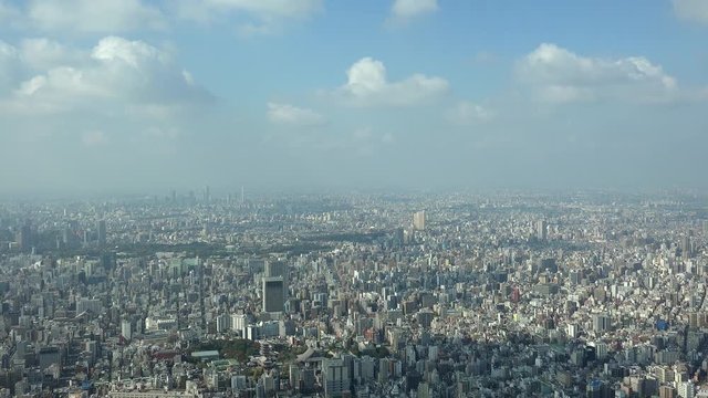 Tokyo skyline from the Tokyo Skytree.  Kanto region, Honshu island, Japan