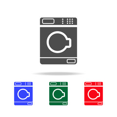 drying machine icon. Elements of washing in multi colored icons. Premium quality graphic design icon. Simple icon for websites, web design, mobile app