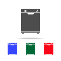 dishwasher icon. Elements of washing in multi colored icons. Premium quality graphic design icon. Simple icon for websites, web design, mobile app