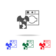 dry cleaning of colored linen icon. Elements of washing in multi colored icons. Premium quality graphic design icon. Simple icon for websites, web design, mobile app