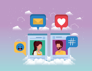 social media couple acount template