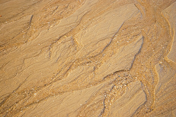 Interesting structures in the sand at low tide
