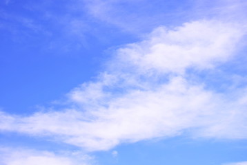 White clounds on blue sky background,use for backdrop or web design,soft focus.