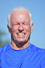 Athletic Male Senior Smiling