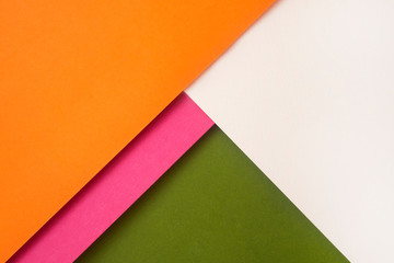 Background of shape and geometry. Colored background decorations with paper.