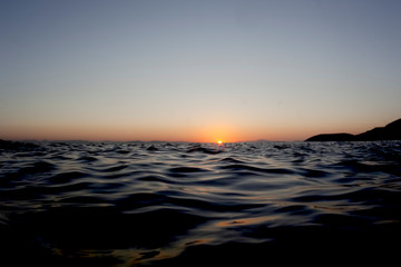 Obraz premium Sunset over the sea