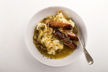 very irish specialty, fine dining, bangers and mash