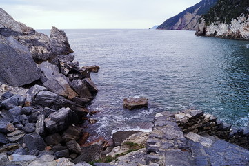 Cliffs in Portovenere, Liguria, Italy