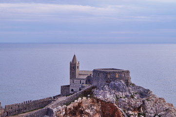 San Pietro church, Portovenere, Liguria, Italy