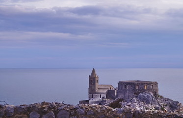 San Pietro church, Portovenere, Liguria, Italy
