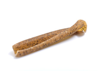 casarecce of legume with white background