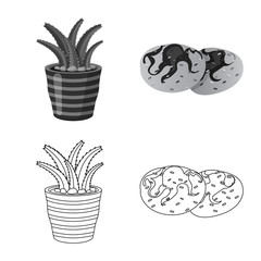 Isolated object of dreams and night logo. Collection of dreams and bedroom stock vector illustration.