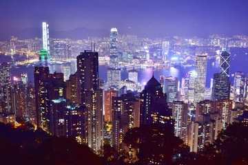 Obraz premium 香港 夜景
