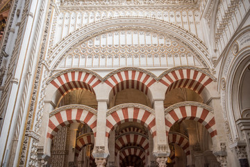 Beautiful architecture of the famous Alcazar of Seville Royal Palace. It is one of the most famous historical palaces in Spain and boasts of the finest architectural beauty.