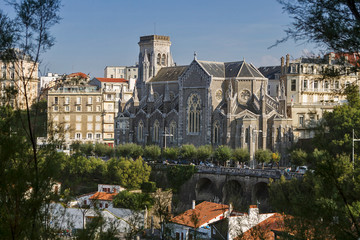 Fototapeta premium Biarritz coastal basque town in France