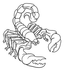 Scorpion Scorpio zodiac animal sign design graphic