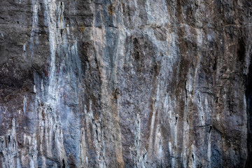 texture details of rock cliff on the island of the sea kra bi Thailand